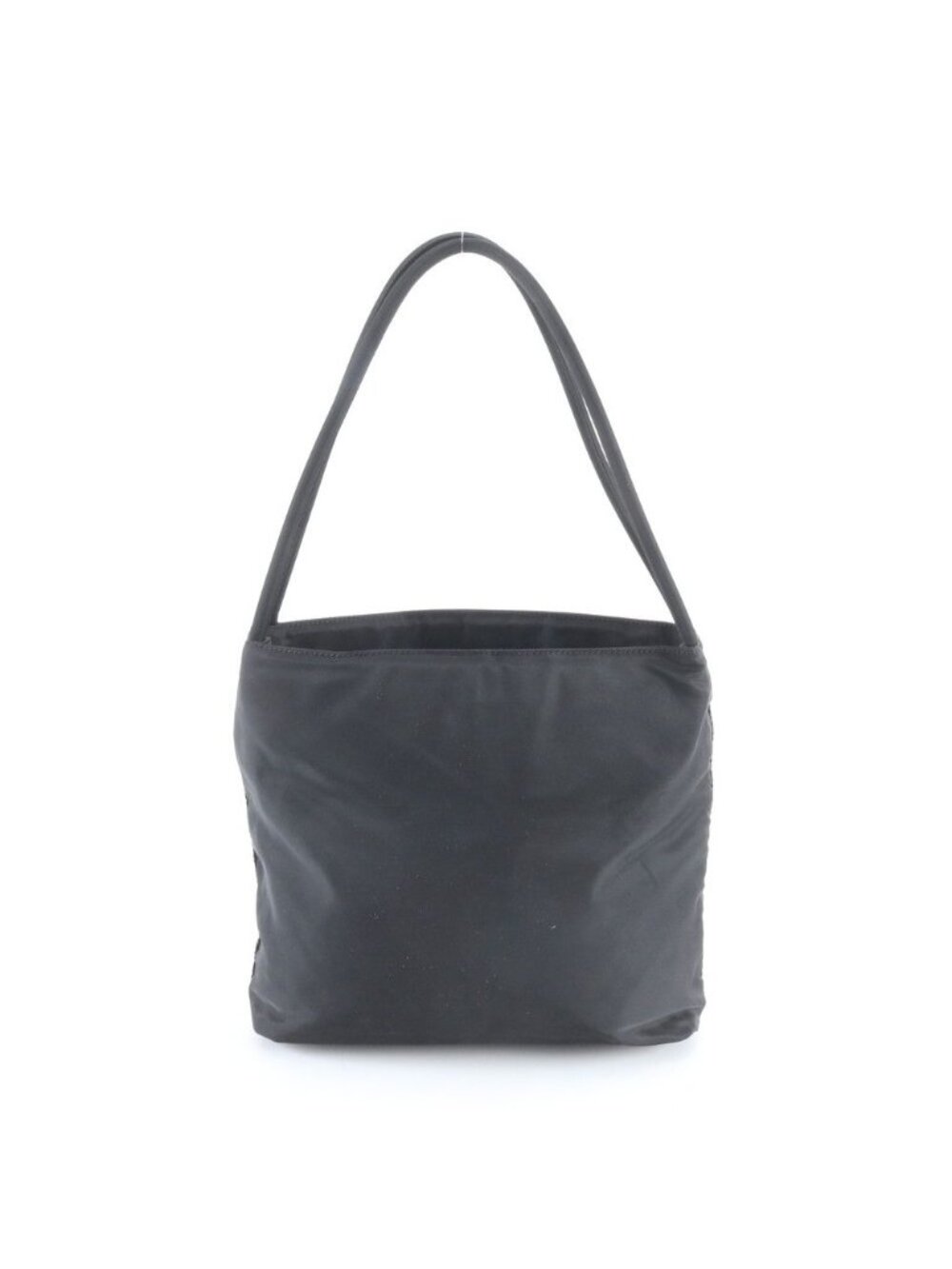 ★SOLD★ Prada Tessuto Nylon Triangle Logo Tote Shoulder Hand Black - Picture 3 of 9